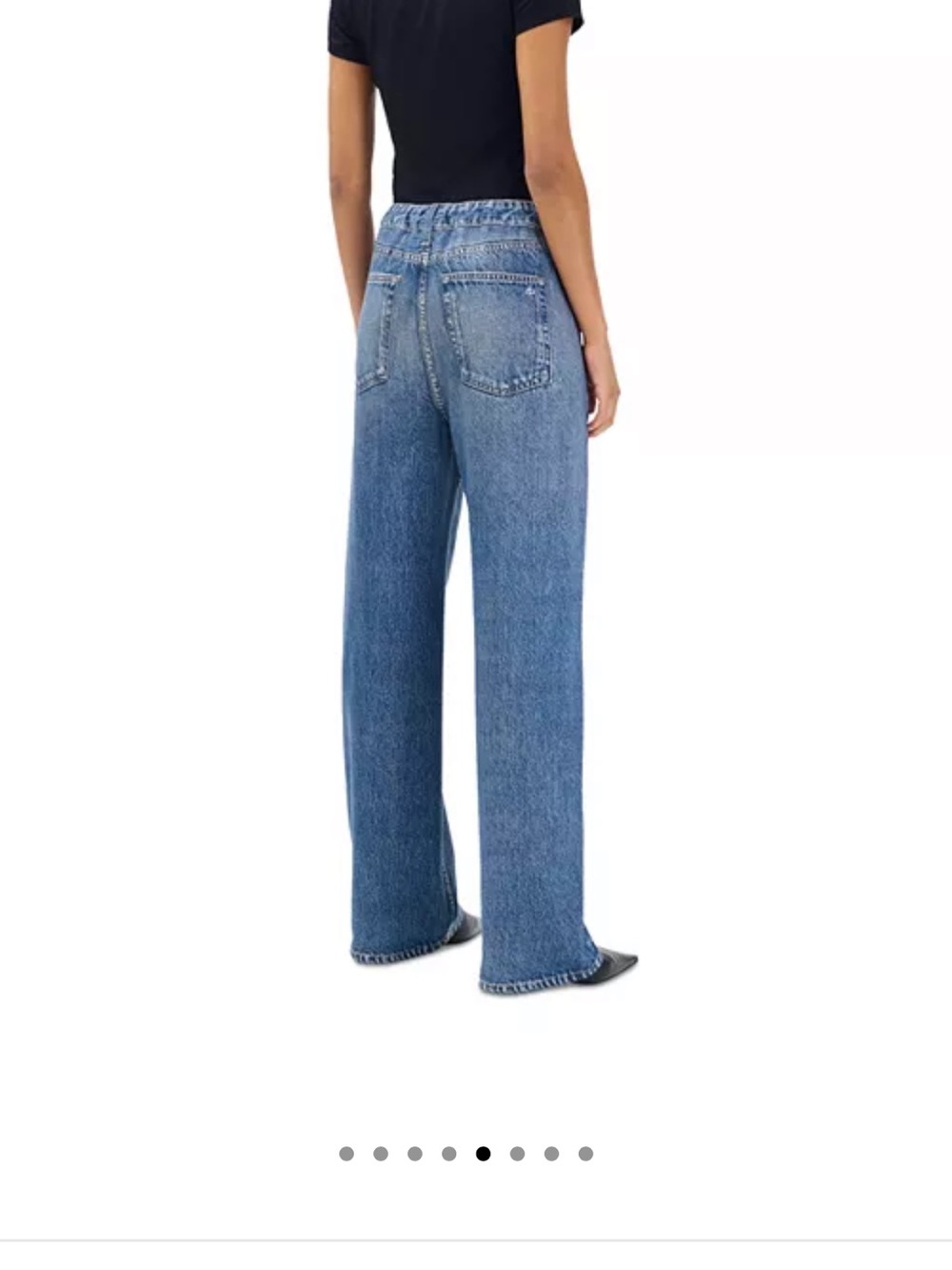 NWT Rag & Bone Miramar Terry Drawcord Wide Pant in Lakewood; Size S - Picture 5 of 10